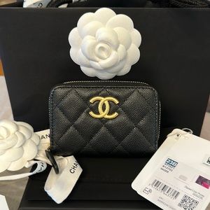 Authentic Chanel Zipped Coin Purse